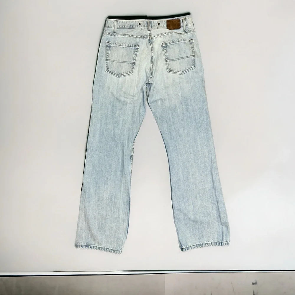 Levis Bootcut Jeans Adult 34 x 32 Light Wash Authentics Signature Low Boot Mens*